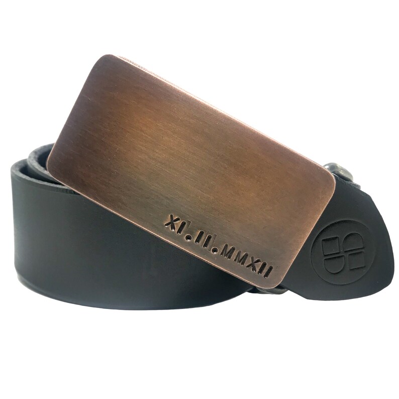 Bronze anniversary gift for him personalized bronze belt Etsy