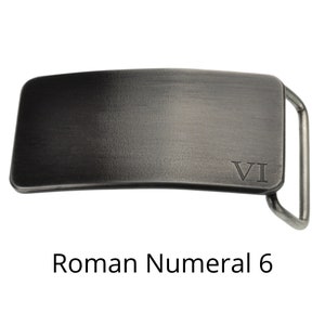 Personalized Iron Belt Buckle, Custom 6th Anniversary Engraving VI (6)