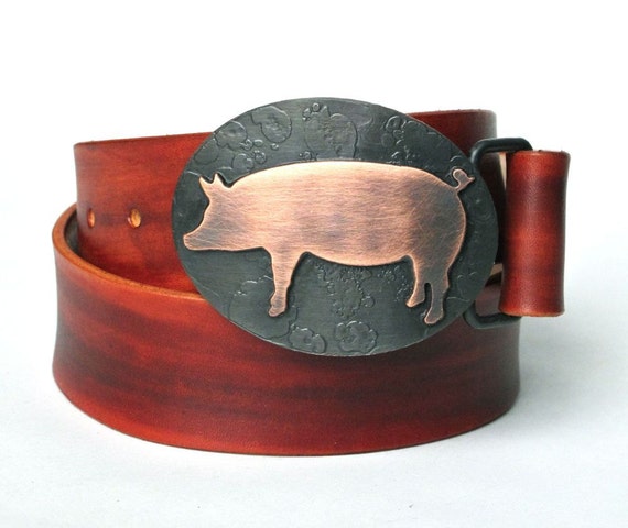 pig belt buckle