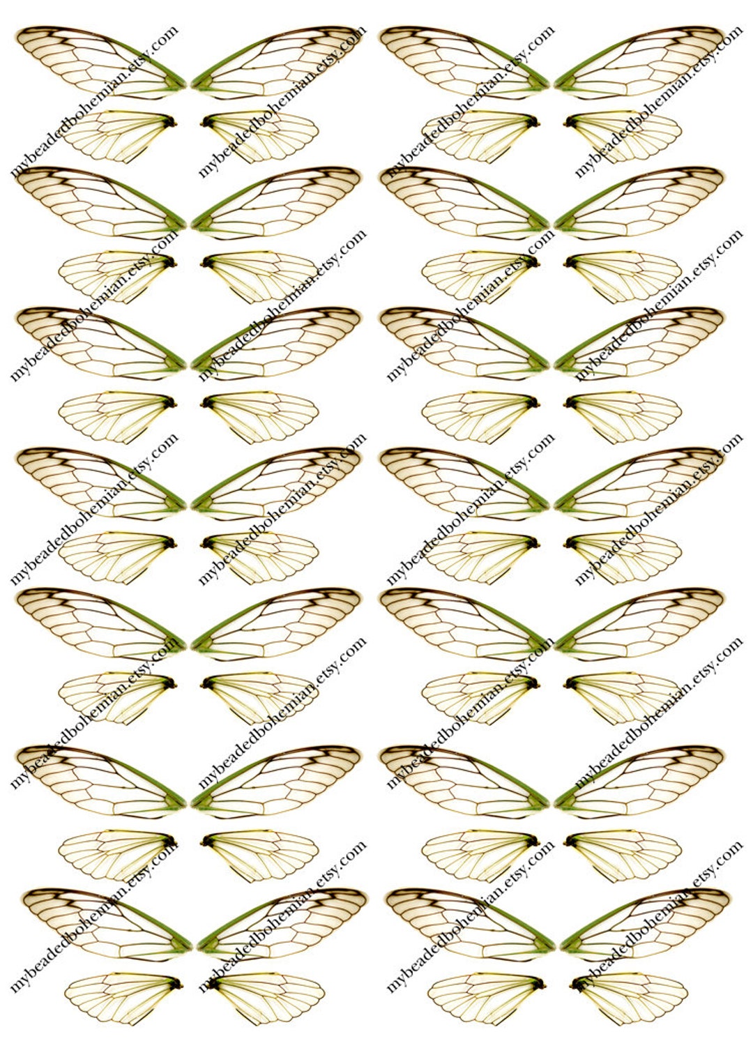 Natural Fairy Wings, DIY Fairy Wings, Printable Fairy Wings, Digital ...