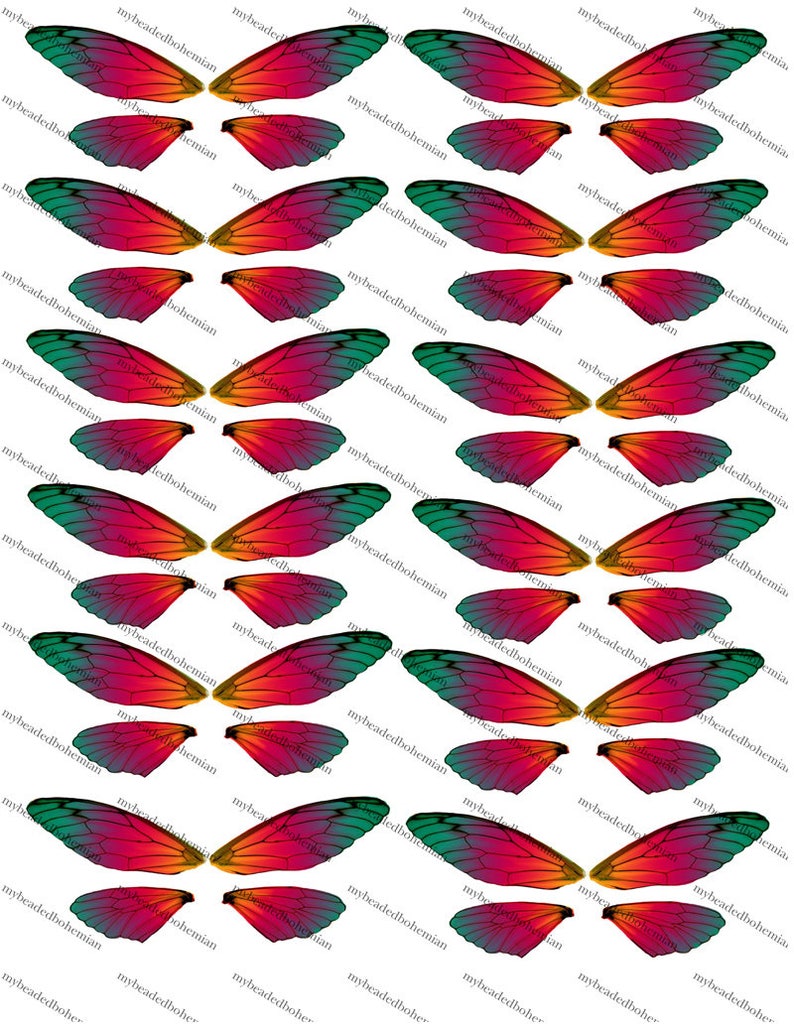 Bonfire Fairy Wings DIY Fairy Wings Printable Fairy Wings - Etsy