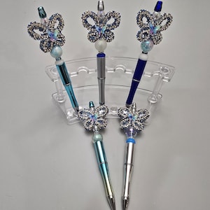 Perlen Stifte - Blaue Schmetterlinge