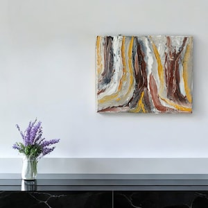 The Forest Abstract Oil Painting, Handmade Home Decor, Unique Artwork, Nature Inspired Wall Decor, Unique Decor