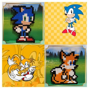 Super Sonic Sega the Hedgehog Mini Bead Sprite Perler Artkal Pixel Art  Retro