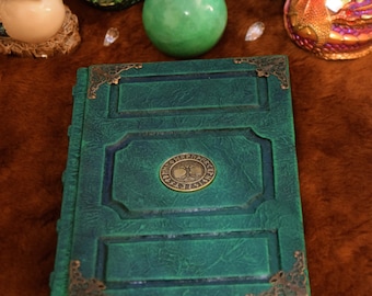 Celtic Tree of Life Grimoire Spellbook journal sketchbook Runes Wicca Druid larp cosplay