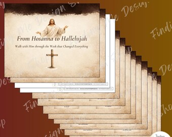 Bijbeldagboekkit voor de Goede Week | Paasdevotional, Schriftstudie (digitale download)