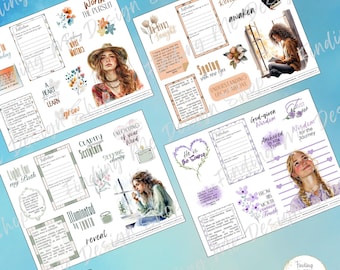 Geworteld in begrip | Bijbeljournaalkit | Stickers geloofsdagboek