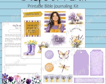 Steps of Faith | Bible Journaling Kit | Christian Devotional kit
