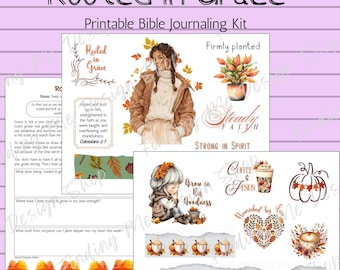 Rooted in Grace | Bible Journaling Kit | Christian Devotional kit