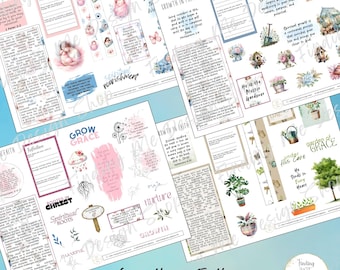 Growth in Faith | Bible Journaling Stickers | Christian Devotional Kit
