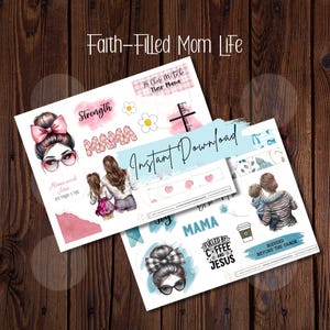 Bible Journaling stickers, Mom Life, Bible Journal, Bible journaling printables, bible journaling supplies, bible journaling kit