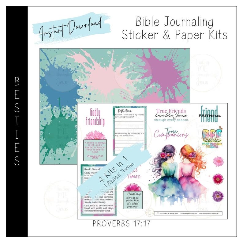 Bible Journaling Kit With No-Bleed Pens & Highlighters - Includes 66+ Tabs, Study Supplies - View #8