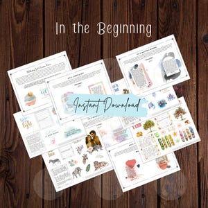 Am Anfang Bibel Journaling Aufkleber, Bibel Journaling Printables, Bibel Journal Kits, Faith Journaling Aufkleber, Scrapbooking