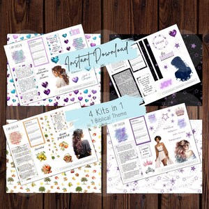 I am Chosen Bible Journaling Stickers, Printable Stickers, Bible Stickers, Bible Journal kits printable, deco stickers, christian stickers
