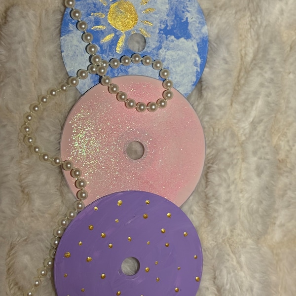 Painted Cd Etsy
