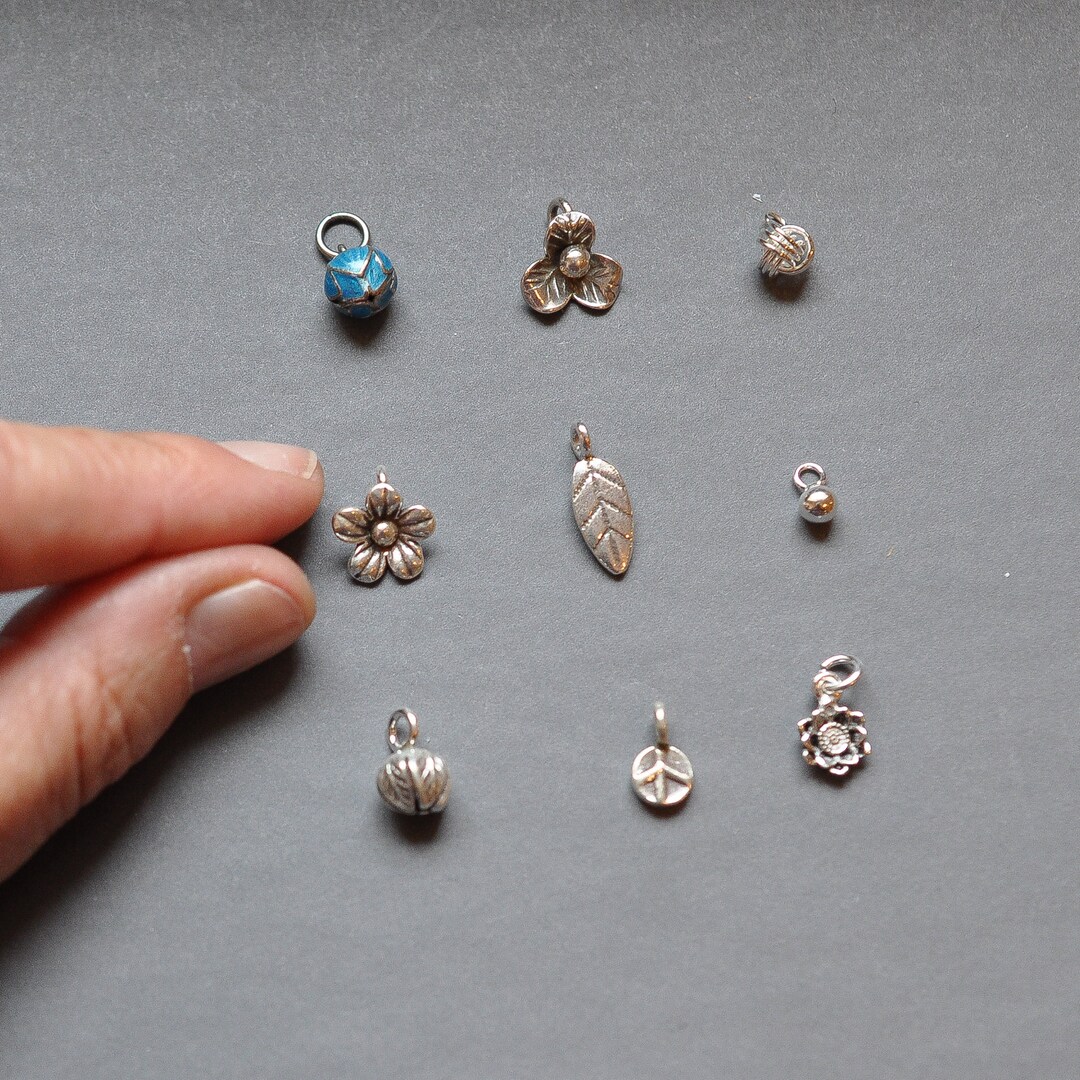 One Tiny Sterling Silver Pendant or Charm to Add to Itty Bitty Etsy