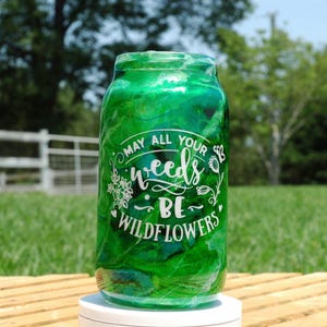 Glass Resin Flower Vase