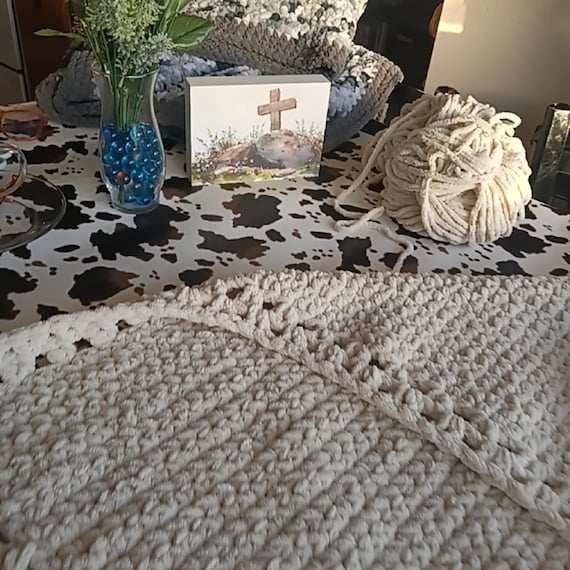 Luxury Heirloom Baby Blanket – Handcrafted Personalized Crochet Keepsake