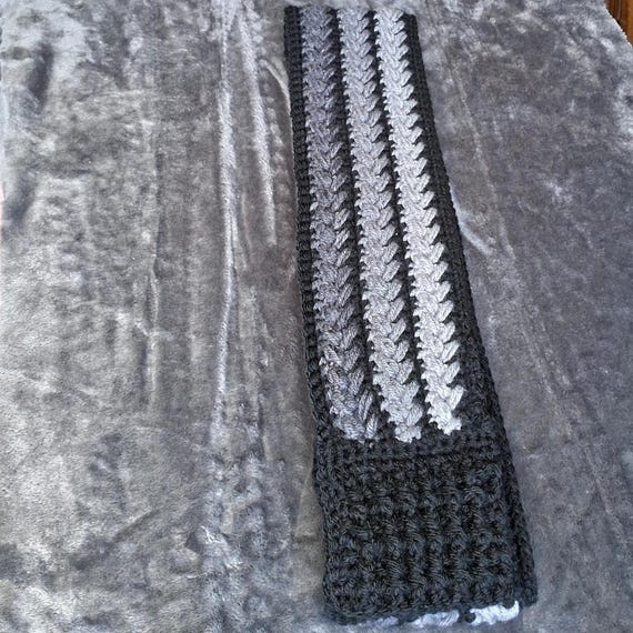 Grey Ombre Textured Scarf