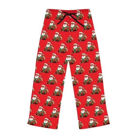 Jolly Latino Santa Pajama Pants | Christmas Lounge Bottoms