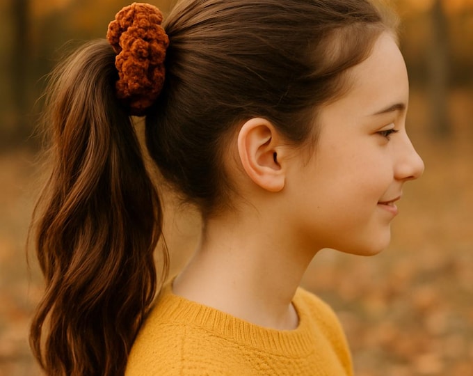 Featured listing image: Velvet Scrunchie-Rich Pumpkin