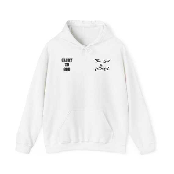 Glory to God Unisex Heavy Blend™ Hooded Sweatshirt- Trendy design to tell the world about the faithfullness of your Creator! Student Gifts