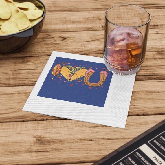 White Coined Napkins