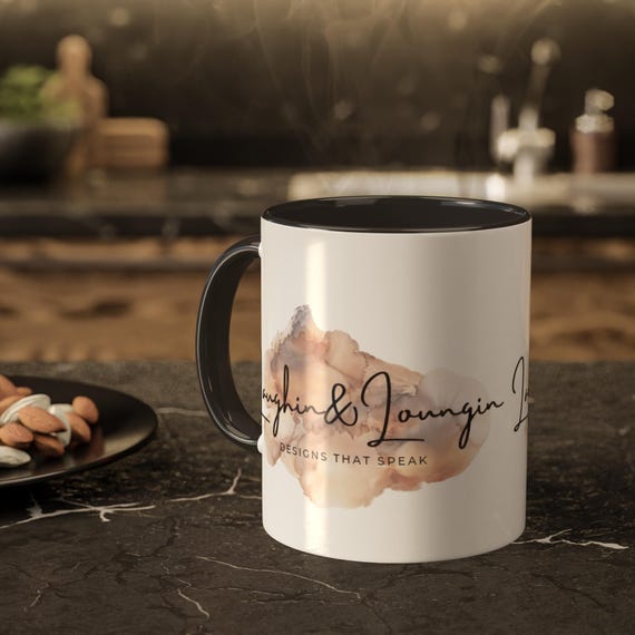 Laughin and Loungin Colorful Mugs, 11oz - Fun and vibrant mug for coffee lovers - Gift for friends, family, birthdays, holidays,