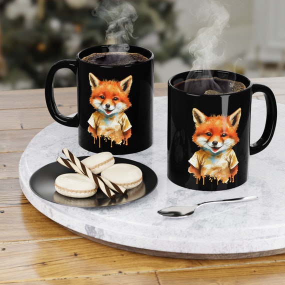 Black Coffee Mug, 11oz