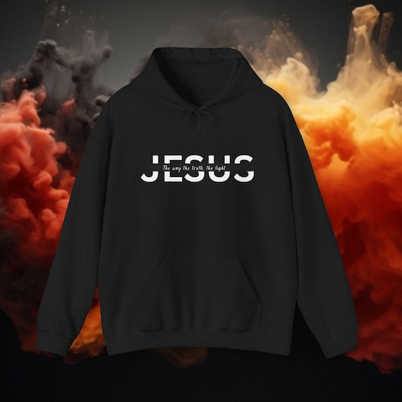 Jesus the way the truth the light-Unisex Heavy Blend™ Hooded Sweatshirt