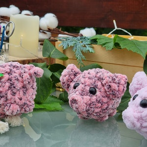 crocheted lucky pig / cuddly pig stuffed toy