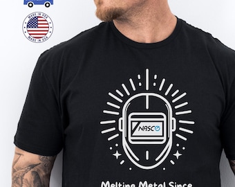 Personalized Welding Shirt: "Melting Metal Since 1997" Unisex Jersey Short Sleeve Tee, Gifts for Welders, Fabrication, Workshop Apparel, DIY