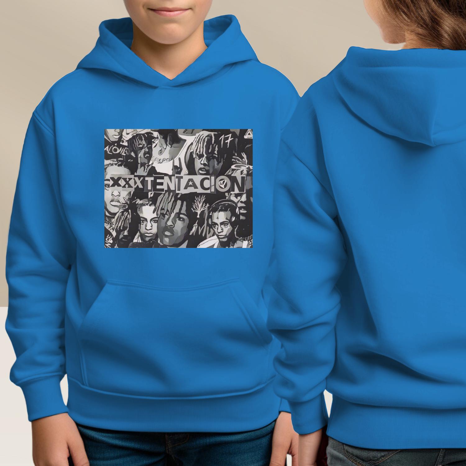 Felpa XXXtentacion per bambini Rapper Merch Felpa con cappuccio regalo