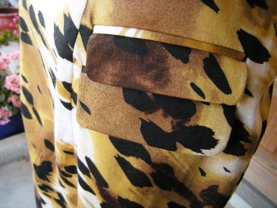 Vintage GRACE Skirt with Abstract Leopard Print - image 2