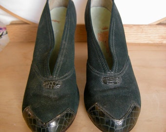 RARE Palter De Liso 1940s De Liso Debs vintage shoes VERY SMALL