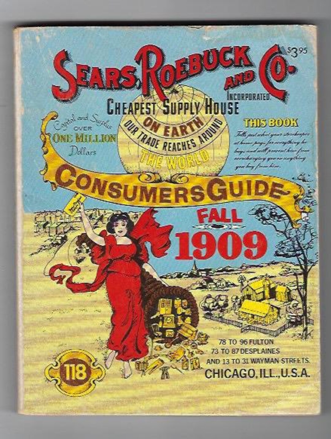 Sears Roebuck Catalog 1909 Printed Reproduction by Ventura Books in