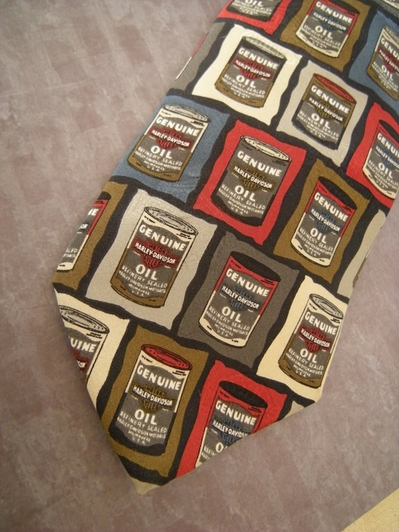 Harley Davidson Motor Oil Tie