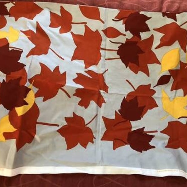 Marimekko Fabric Syksyn Lehdet 1 Yard 56" W NEW Maija Isola Leaf Desig