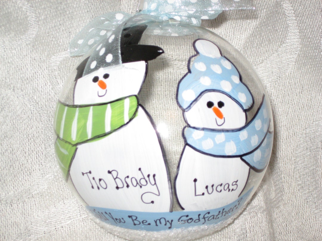Will You Be My Godfather Personalized and Hand Painted - Etsy
