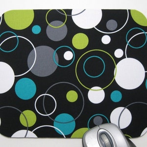 Fabric Mousepad or Trivet Hoopla Dot image 1