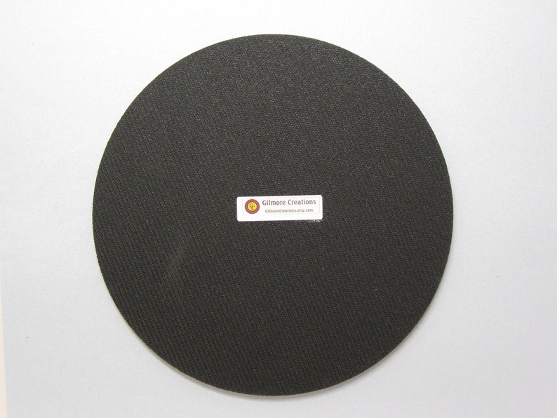 Mouse Pad, Computer Mouse Pad, Round Fabric Mouse Pad or Trivet Mocca image 4