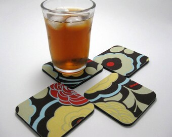 Coasters, Fabric Coasters        Mocca