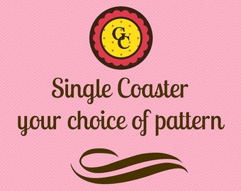 Coaster, Fabric Coaster, Single Coaster(s)   Your choice of Fabric Design