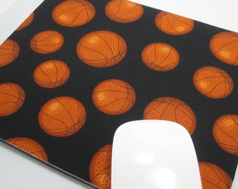 Mouse Pad, Computer Mouse Pad, Fabric Mousepad     Basketball !