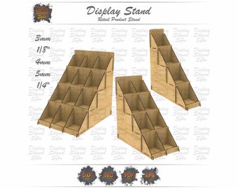 4 Tier Display Stand Laser Cut File – 3 Size Options