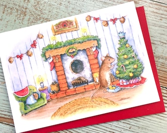 5 Pack - Mouse Christmas Notecards