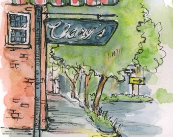Clary's Cafe  - 8x10 Signed Giclee Print - Savannah, Georgia