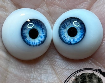 Chronic Art Dolls Cobalt Blue Human Reborn Resin Eyes  **FREE Shipping in USA**