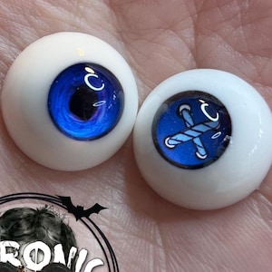 Chronic Art Dolls Resin Coraline Inspired Button Eyes for BJD & Alternative Reborn Dolls  ** FREE 1st Class Shipping ** 14mm to 24mm