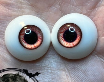 Chronic Art Dolls Resin Orange Lycan Cub Doll Eyes for Reborn & BJD Dolls **FREE 1st Class Shipping**